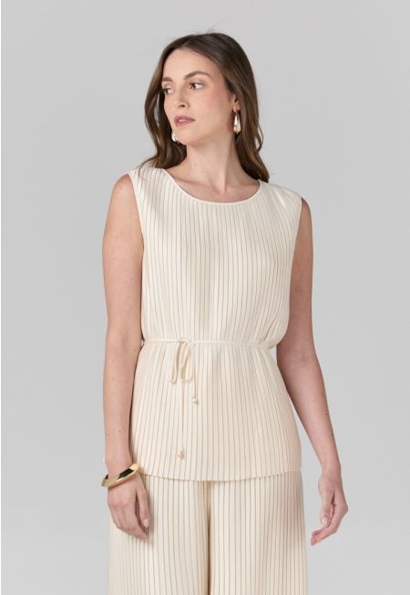 Sleeveless Ribbed Top
