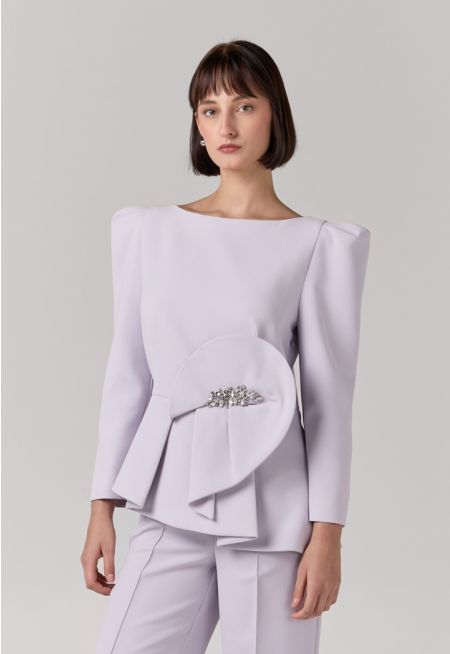 One Shoulder Draped Top