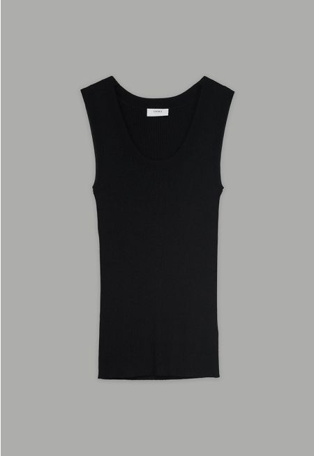 Basic Sleeveless Knitted Top