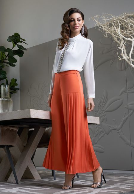 Side Pleated Culottes -Sale