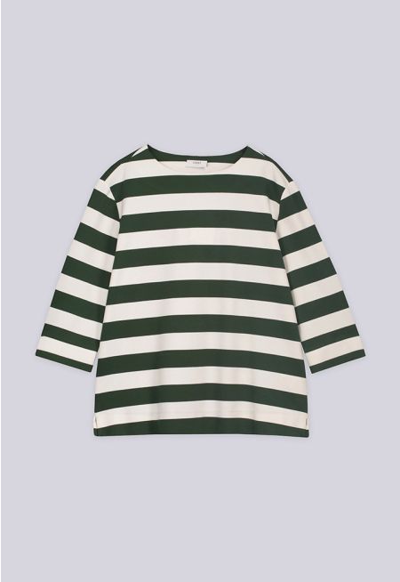 Contrast Striped Top
