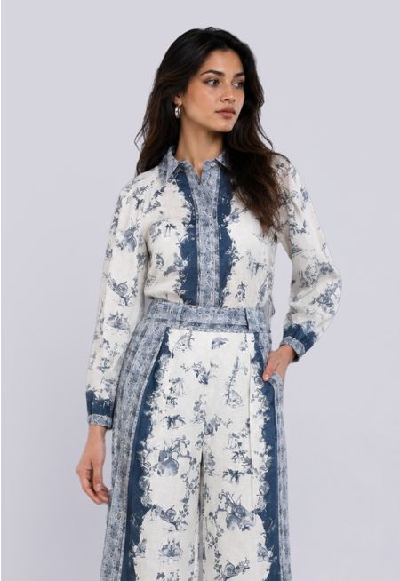 Long Sleeve Printed Shirt
