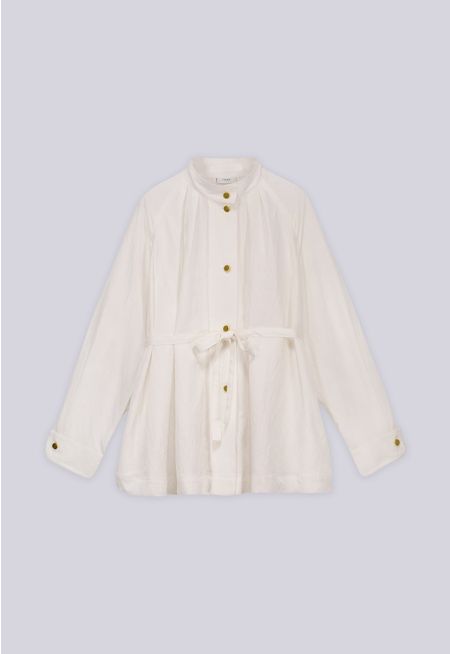 Relaxed Fit Belt Shirt