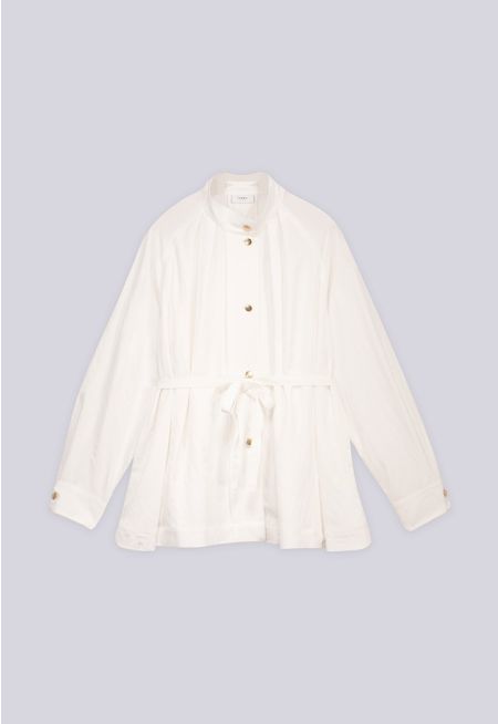 Relaxed Fit Belt Shirt