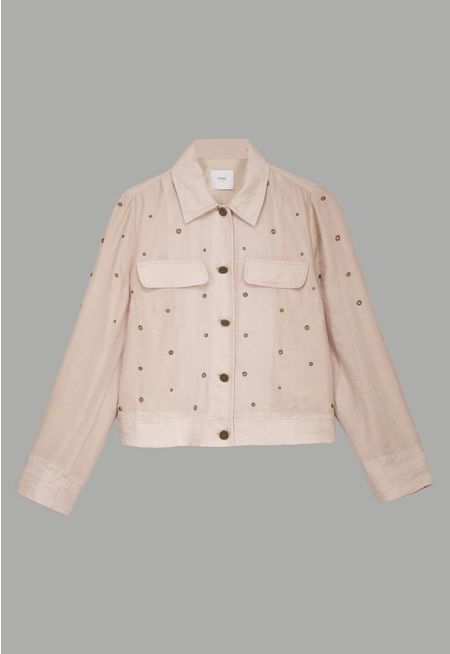 Studded Metal Solid Jacket