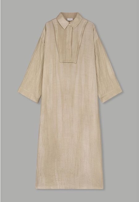 Hidden Buttons Maxi Dress