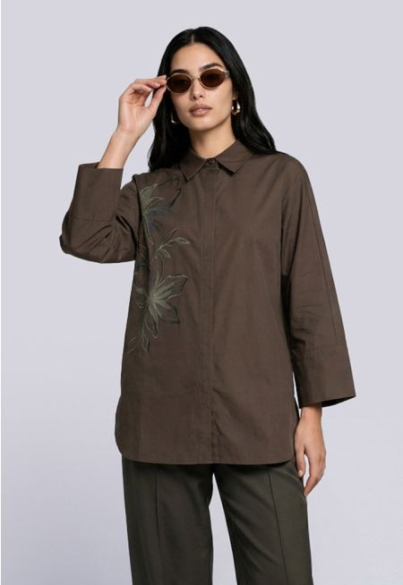 Floral Printed Relaxed Fit Shirt
