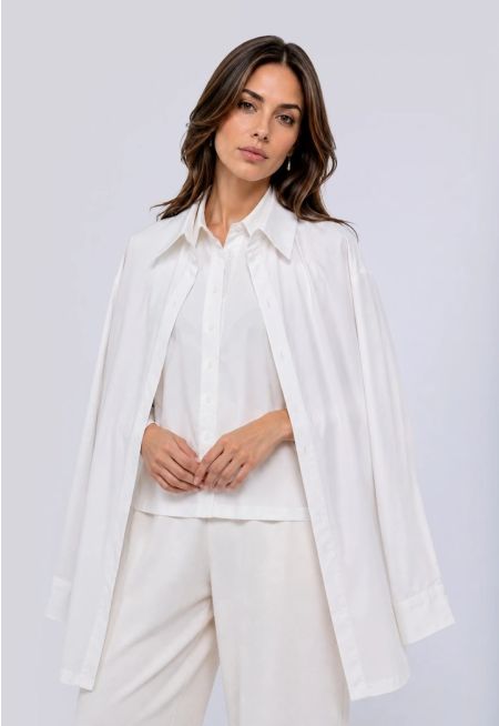 Long Sleeve Basic Shirt 2Pcs