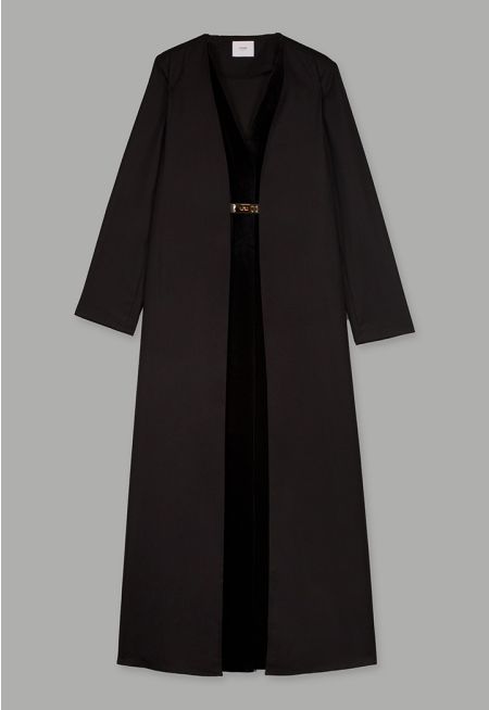 Double Layered Belted Abaya