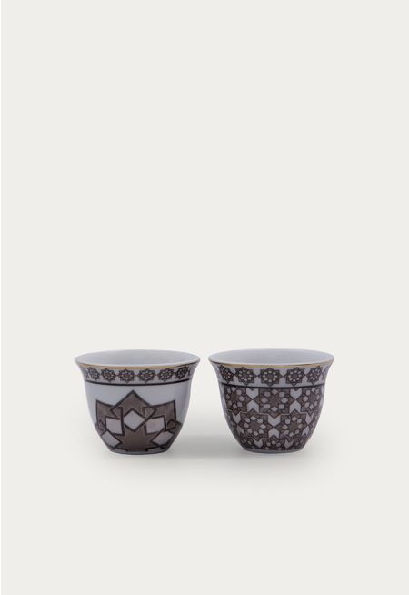 Porcelain Arabic Coffee Cup Set Of 6pcs