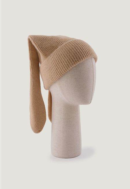Ribbed Bunny Ears Beanie