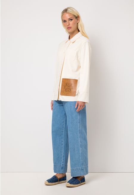 Straight Leg Denim Pants