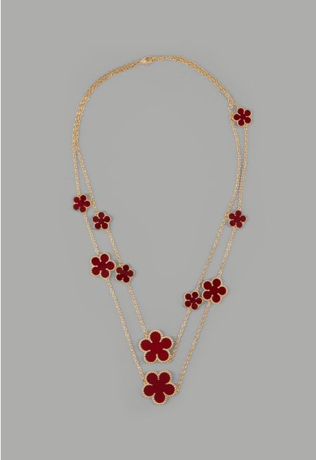 Floral Opera Necklace