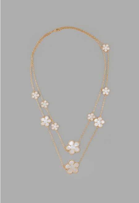 Floral Opera Necklace