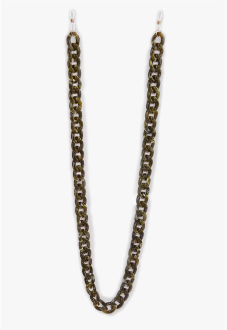 Two-Toned Acrylic Curb Chain