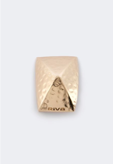 Geometric Hammered Brooch