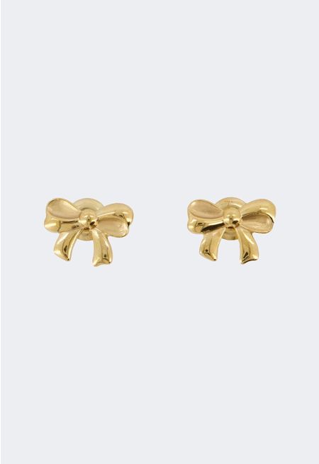 Metallic Bow Earrings