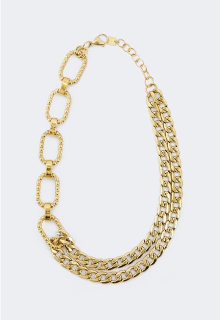 Multi Chains Layered Necklace