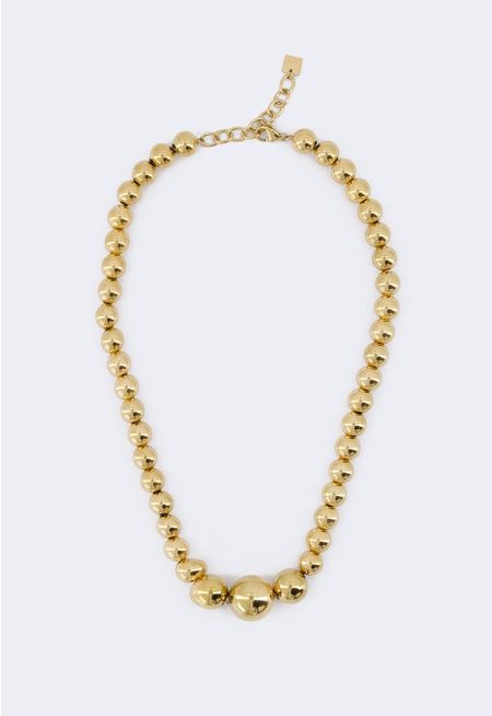 Metallic Beaded Necklace