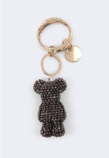 Crystal Bear Bag Charm
