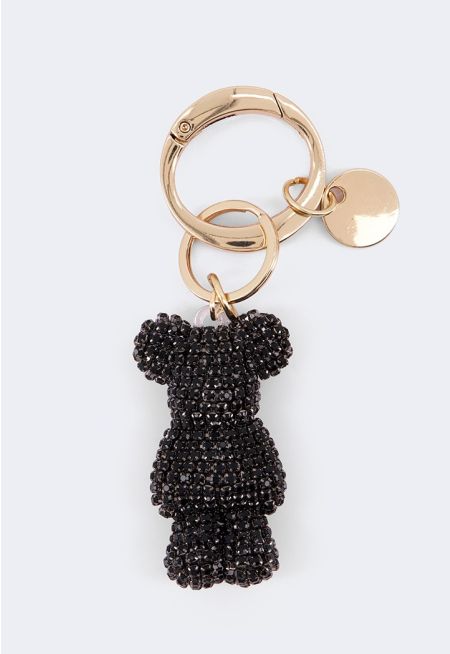 Crystal Bear Bag Charm