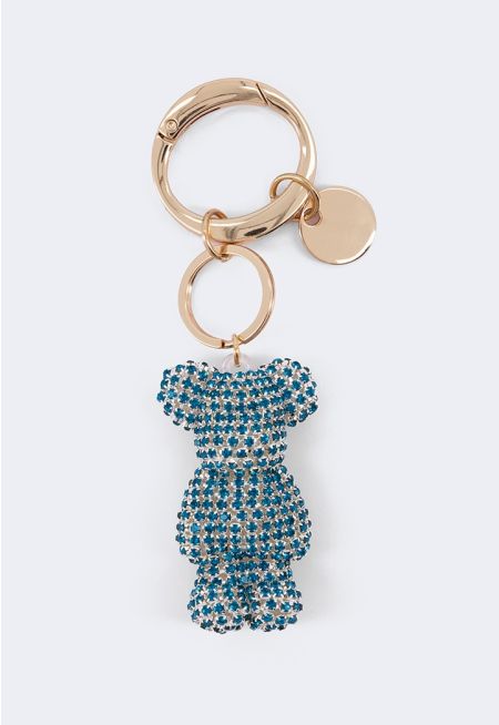 Crystal Bear Bag Charm
