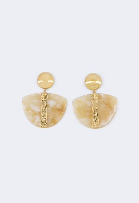 Metallic Details Earrings