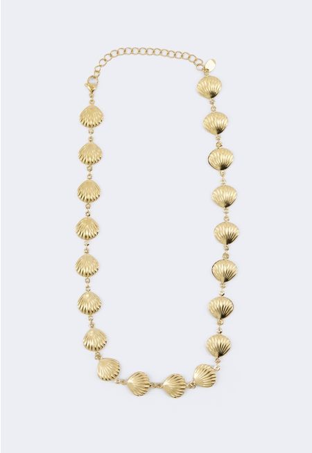 Metallic Seashells Necklace