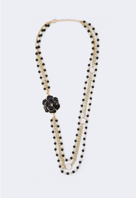 Multistrand Floral Necklace