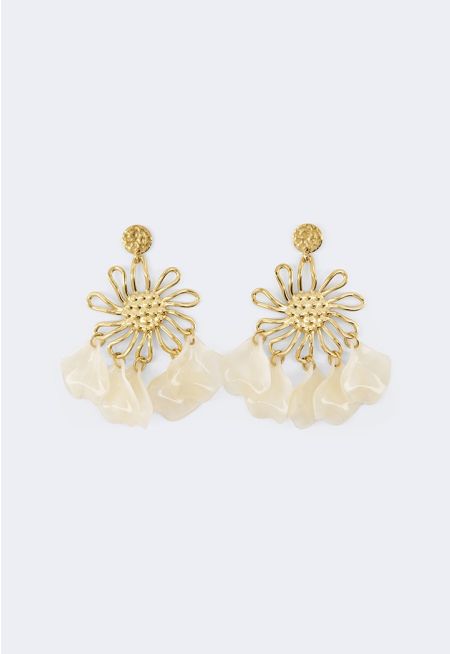 Resin Floral Earrings