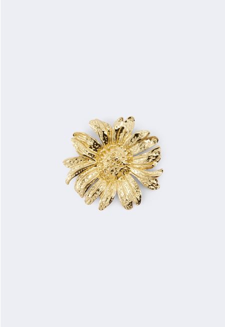 Golden Flower Brooch