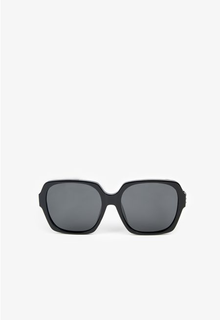 Sleek Oversize Dark Sunglasses