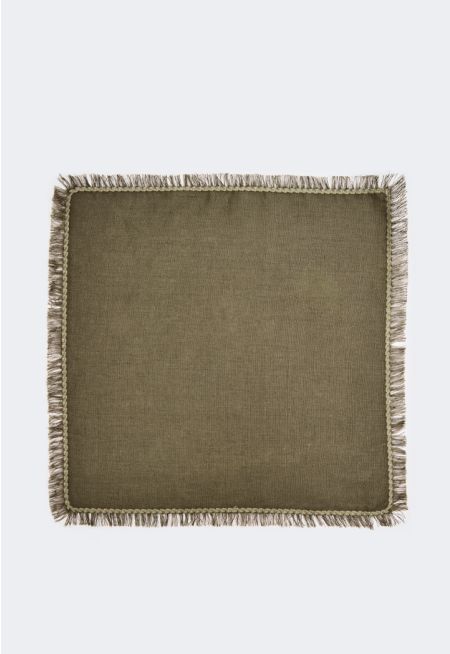Fringed Linen Napkin Set (6 PCS)