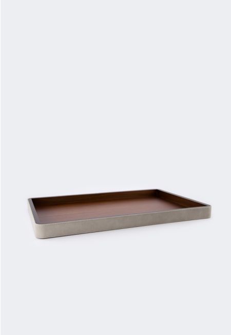 Walnut Wooden Brooklyn Rectangular Tray