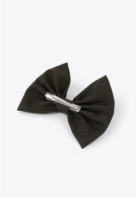 Solid Bow Hair Clip