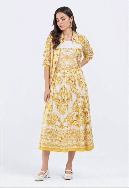 Queen Bee Print Skirt