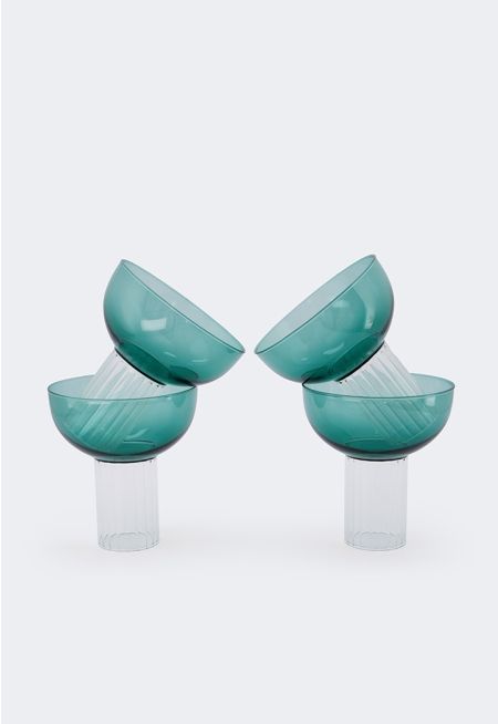Green Martini Set Of 4 