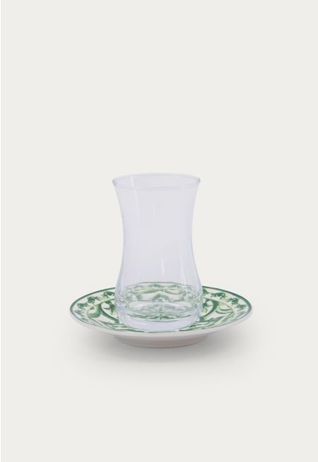 Arabic Tea Cup & Saucer