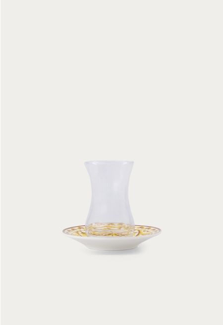 Arabic Tea Cup & Saucer