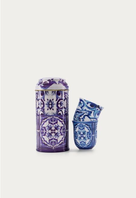 Tin & Box With Espresso Cup (2 Pcs)