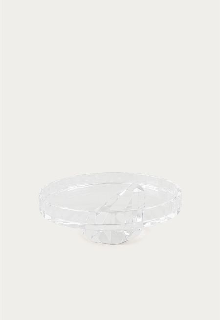 Crystal Tray With Stand