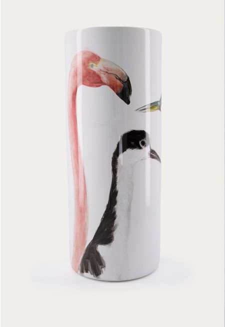 Hand-Painted Porcelain Vase