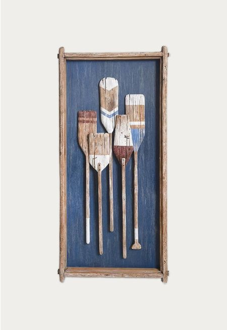Wood Paddle Wall Art Decor