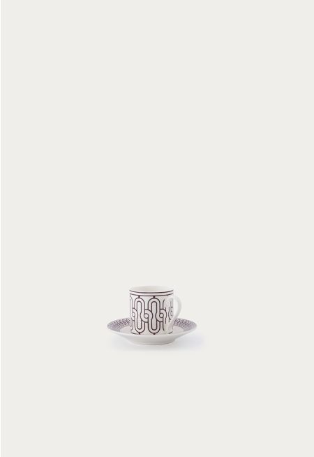 Turkish Coffee Cup & Saucer Set Of 6 Pcs