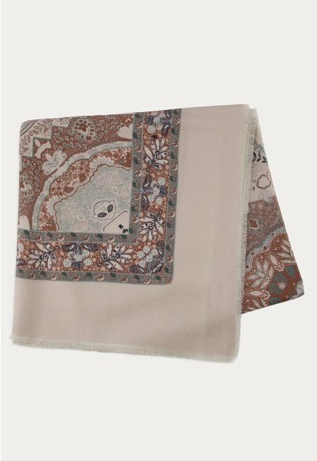 Printed Scarf 140*140 Cm