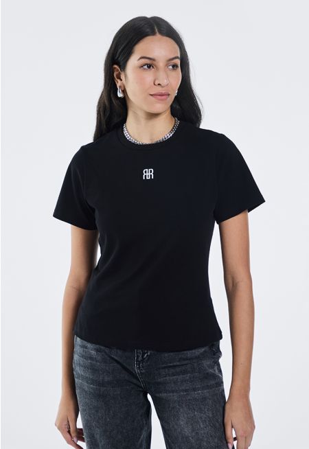 Embroidered Monogram T-Shirt