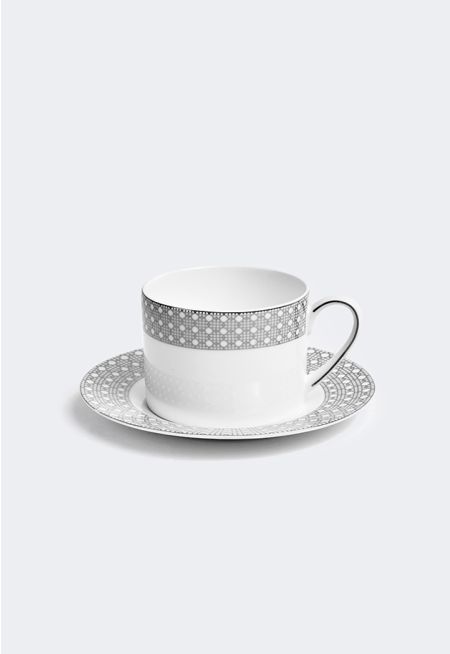 Bone China Coffee Cups & Saucer (2 Pcs)