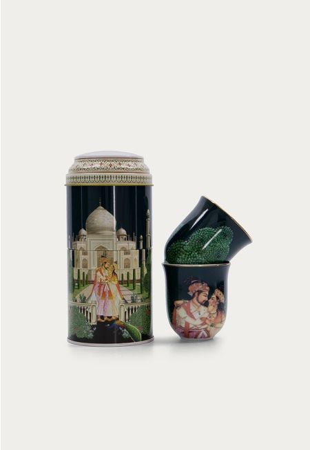 Tin Box With Espresso Cup (2 Pcs)