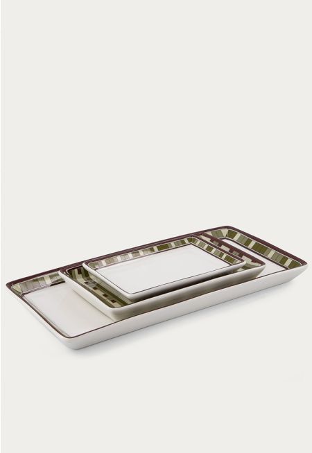 Rectangular Tray Set Of 3 Pcs