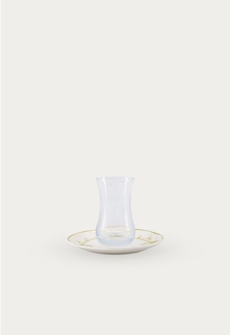 Arabic Tea Cup & Saucer Set Of 6 Pcs